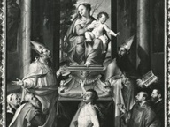 immagine di Madonna in trono con santi