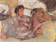 immagine di Alessandro Magno che combatte contro Dario III a Isso