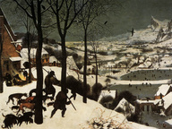 immagine di Pieter Bruegel Il Vecchio, Cacciatori nella neve