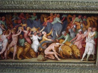 immagine di Giove che folgora i Giganti ribelli