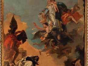 immagine di Madonna del Carmelo consegna lo scapolare al Beato Simone Stock