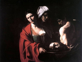 immagine di Salomè con la testa del Battista