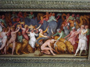 immagine di Giove che folgora i Giganti ribelli