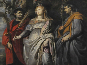 immagine di Vergine col Bambino e i Santi Gregorio Magno, Mauro, Papia, Domitilla, Nereo e Achìlleo