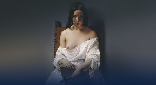 Francesco Hayez,&nbsp;<em>La Meditazione, </em>1851<em>,&nbsp;</em>olio su tela, cm. 90x70