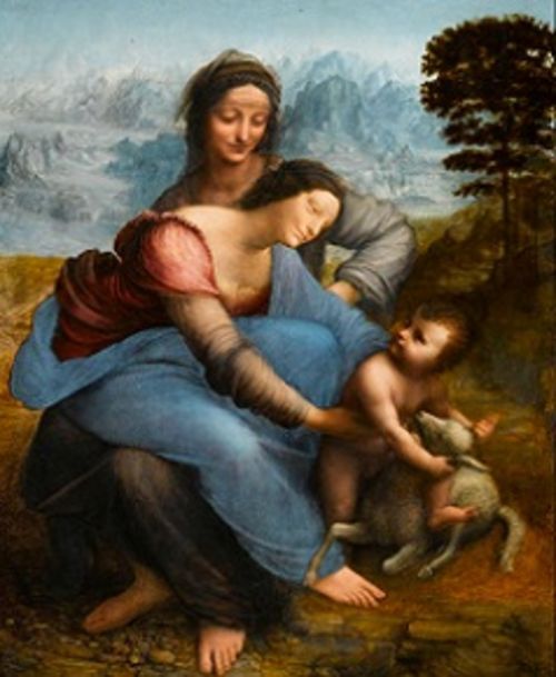Leonardo da Vinci, Sant&rsquo;Anna, Mus&eacute;e du Louvre, Parigi