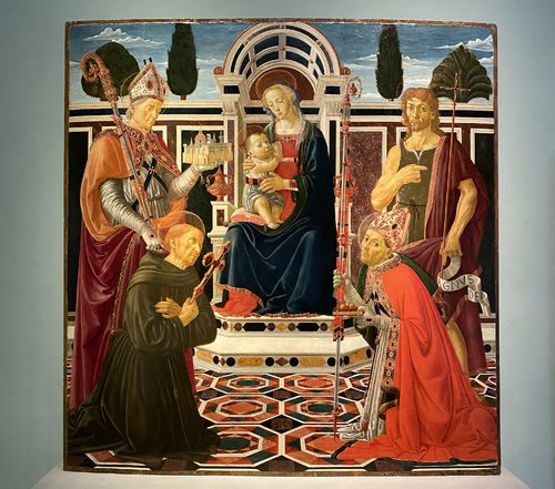 Andrea del Verrocchio e bottega, Sacra conversazione con i Santi Zanobi, Francesco, Giovanni Battista e Niccolò (“Pala Macinghi”), 1472