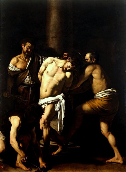 Caravaggio (Michelangelo Merisi), <em>Flagellazione di Cristo</em>, 1607, Olio su tela, 286 x 213 cm, Napoli, Museo e Real Bosco di Capodimonte, Proveniente dalla Chiesa di San Domenico Maggiore a Napoli, Propriet&agrave; del Fondo Edifici di Culto del Ministero degli Interni