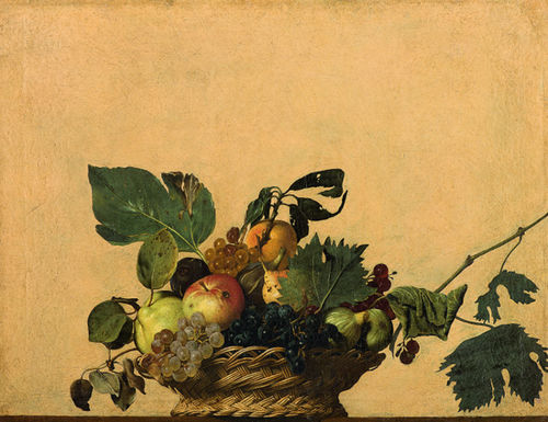 Michelangelo Merisi detto il Caravaggio, <em>Canestra di frutta</em>, 1595 circa, Olio su tela, Milano, Veneranda Biblioteca Ambrosiana, Pinacoteca