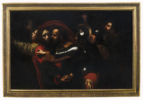 Caravaggio, <em>Presa di Cristo</em>, 1602. Collezione privata