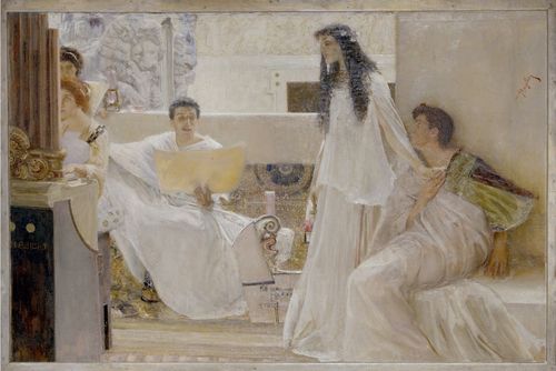 Giulio Bargellini, Eterno Idioma, 1899 ca. Olio su tela. Acquisto da A. Parronchi 2006. Galleria d’arte moderna di Palazzo Pitti, Firenze