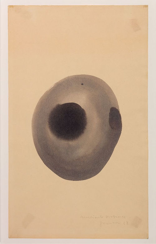 Lucio Fontana, Ambiente spaziale, 1948, gouache su carta, 37,7 x 22,5 cm. © Fondazione Lucio Fontana, by SIAE 2023