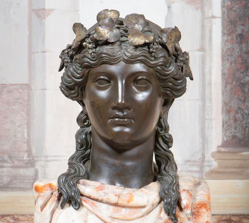 Luigi Valadier, Erma di Bacco, 1773, bronzo e alabastro a rosa, altezza 175 cm. Galleria Borghese, Roma
