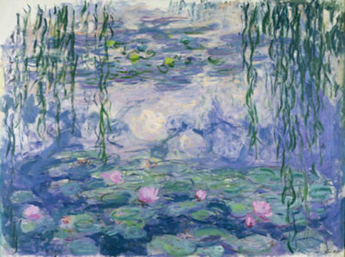 Claude Monet (1840-1926), Nymphéas, vers 1916-1919. Huile sur toile, 150x197 cm. Paris, musée Marmottan Monet, legs Michel Monet, 1966 