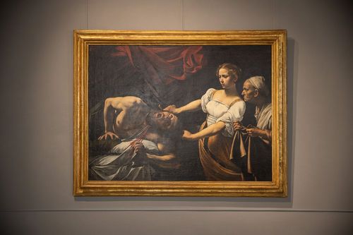 Caravaggio, Giuditta e Oloferne, olio su tela, 1602 circa.&nbsp;Gallerie Nazionali di Arte Antica di Roma - Palazzo Barberini&nbsp;