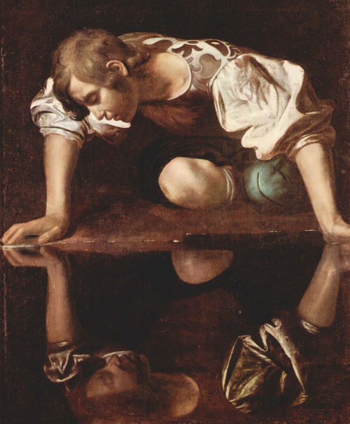 Michelangelo Merisi da Caravaggio, <em>Narciso alla fonte</em>, 1597-1599, Olio su tela, 92 x 112 cm, Galleria Nazionale d'Arte Antica, Palazzo Barberini, Roma