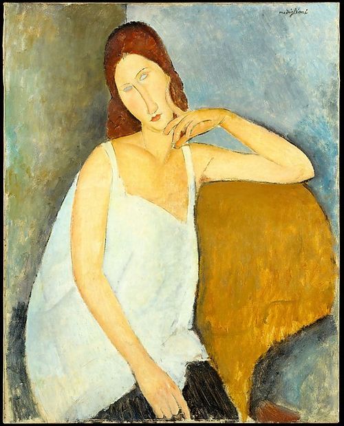 Amedeo Modigliani, <em>Jeanne H&egrave;buterne</em>, 1919, Olio su tela, 73 x 91.4 cm, Metropolitan Museum of Art, New York | &copy; Gift of Mr. and Mrs. Nate B. Spingold, 1956<br />