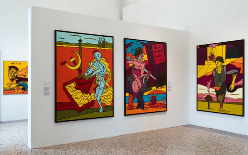 Installation view Valerio Adami. Pittore di Idee, Palazzo Reale Milano I Ph. Gabriele Leonardi. Courtesy Archivio Valerio Adami