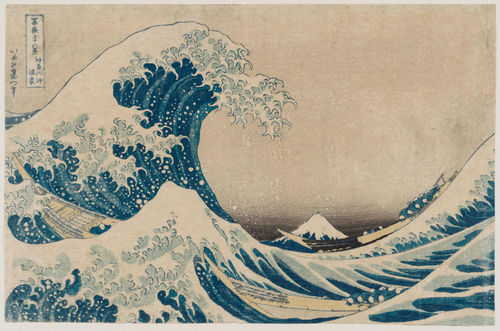 Katsushika Hokusai, <em>La Grande Onda, costa di Kanagaw</em>a, Dalla serie <em>Trentasei vedute del monte Fuji</em> (1830-1831 circa)