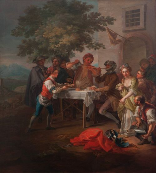 Giuseppe Bonito, <em>Don Chisciotte beve con una canna</em>, 1761