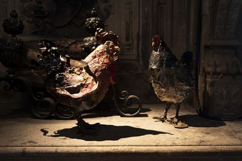 Toni Zuccheri, Di galli e galline, upupe, civette e altri animali, Museo Bagatti Valsecchi, Milano