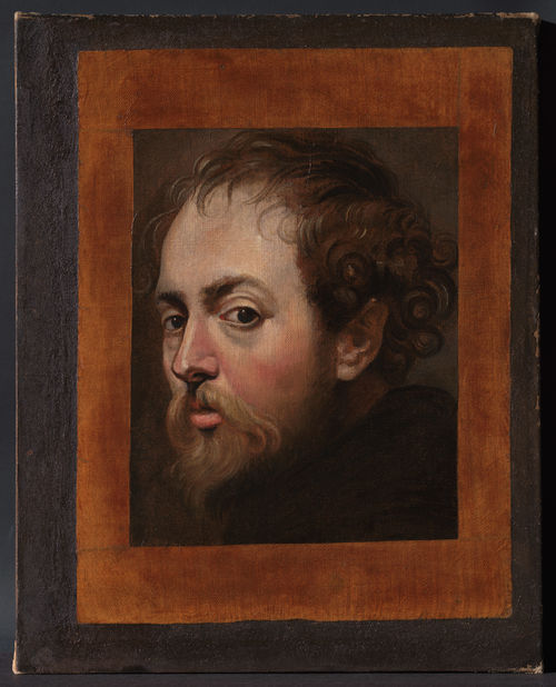 Peter Paul Rubens, Autoritratto, 1604 circa. Olio su carta applicata su tela. Collezione privata, long term loan alla Rubenshuis di Anversa