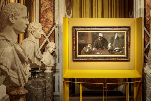 Un Velazquez in Galleria, Galleria Borghese, Roma. Installation view I Ph. A. Novelli 