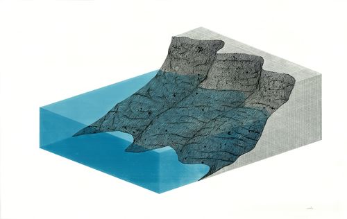 Ciredz, Erosion 5, ink on paper, 107x68 cm.