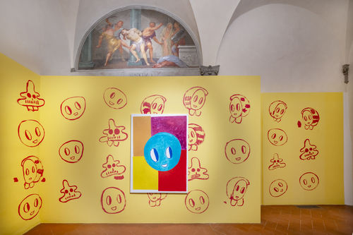 André Butzer. Liebe, Glaube und Hoffnung, installation view. Museo Novecento, Firenze