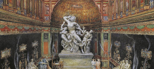 Georges Chedanne, Il Laocoonte nella Domus Aurea, dettaglio. Rouen, Mus&eacute;e des Beaux-Arts