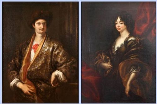 Domenico Piola, Ritratti di Anna Maria Pallavicino e Gerolamo Doria 
