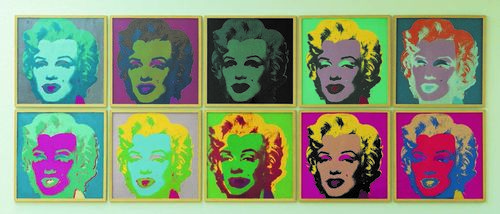 Andy Warhol, Marylin Monroe, 1967. Porfolio di 10, serigrafia, edizioni da 250. Collezione Lanfranchi, Celerina (CH)