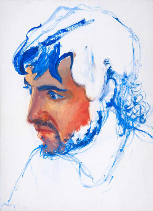 Roger de Montebello, <em>Peter</em>, 2006, Olio su pannello, 16 x 22 cm