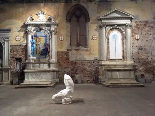 <em>Omar Hassan. Do Ut Des</em>, Chiesetta della Misericordia, Venezia | Photo &copy; Nicola Gnesi<br />