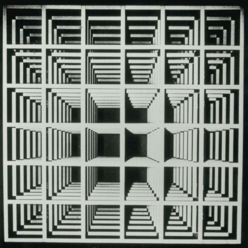 Sol LeWitt. Modular Cube (1966). White painted aluminum, 60 x 60 x 60 inches. Art Gallery of Ontario, Toronto