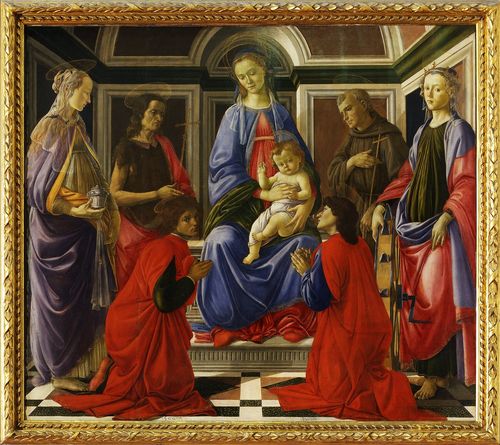 Sandro Botticelli, Pala di Sant'Ambrogio, 1470 ca. Galleria degli Uffizi, Firenze