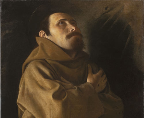 Orazio Gentileschi, San Francesco in estasi, mio su tela, 1602-1605 