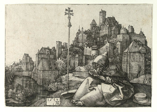 Albrecht D&uuml;rer, Sant'Antonio che legge, 1519. Courtesy Musei di Strada Nuova. Foto Luigino Visconti per il Comune di Genova<br />