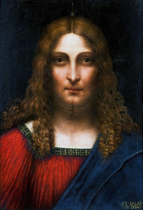 Gian Giacomo Caprotti detto Andrea Salai, <em>Testa di Cristo</em>, Olio su tavola, 37.5 x 57.5 cm<br />