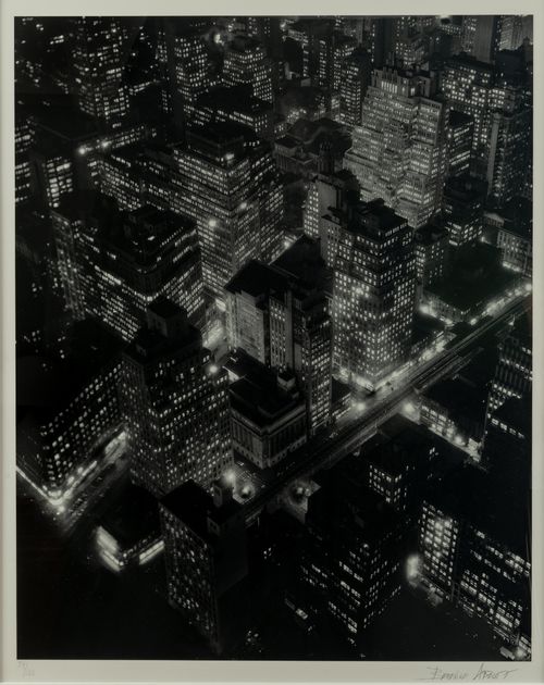 Bernice Abbott, <em>Nightview, New York at Night, Empire State Building</em>, 1932 | Courtesy IKONA VENEZIA International School of Photograpy