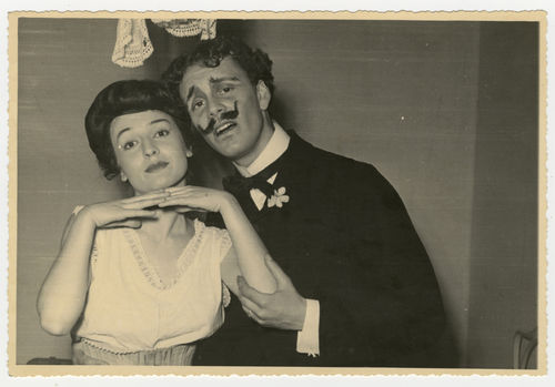 Bianca Galvan e Paolo Poli in Paure di buscarne, Compagnia dell’Alberello, 1952