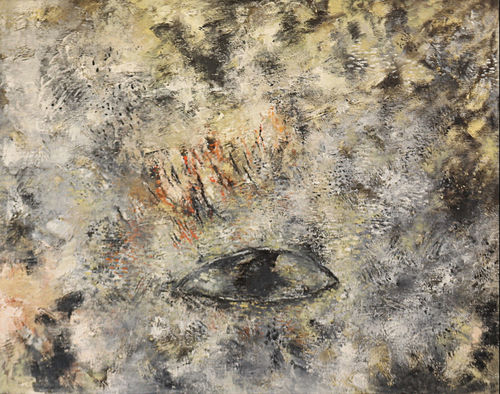 Miresi, <em>L'occhio</em>, 1992, Olio su tela, 100 &times; 80 cm
