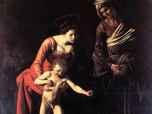 Caravaggio, <em>La Madonna dei Palafrenieri</em> , 1605-1606, Roma, Galleria Borghese