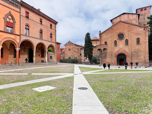 Santo Stefano square holds a complex of ancient temples Sette Chiese (