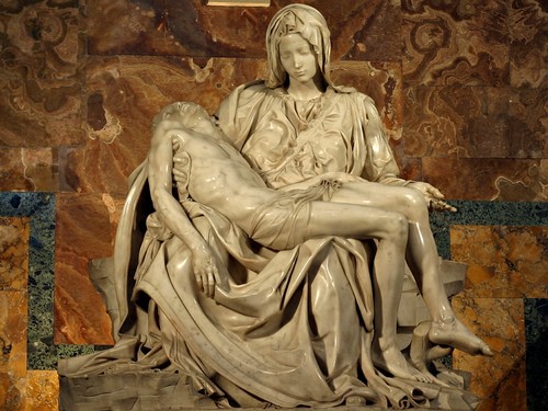 Michelangelo Buonarroti, <em>Pietà</em>, 1497-1499, Basilica di San Pietro, Roma, Città del vaticano<br />