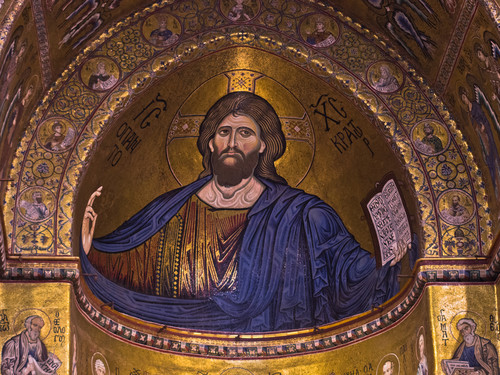 <em>Cristo Pantocratore</em>, Palermo, Cattedrale o Duomo di Monreale | Foto: Banet