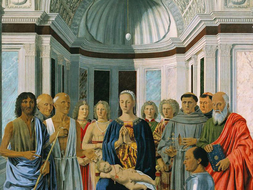 Madonna con bambino, angeli santi e Federico da Montefeltro o La Pala di Brera o Pala Montefeltro di Piero della Francesca