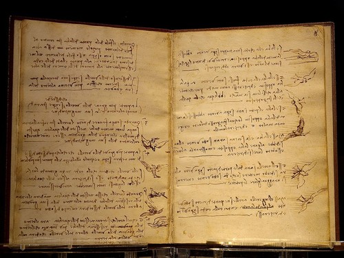 Leonardo da Vinci, <em>Codice sul volo degli uccelli</em>, 1505, Torino, Biblioteca Reale