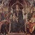 Pala dei Mercanti - Madonna in trono col Bambino coi Santi Petronio, Giovanni Evangelista e il committente Alberto Cattanei