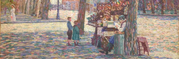 Gino Severini, Le marchand d'oublies, 1909